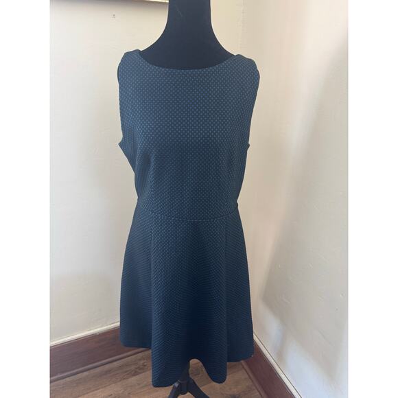 LOFT Dresses & Skirts - LOFT Women’s Size 10 Navy Blue Polka Dot Sleeveless A-Line Dress